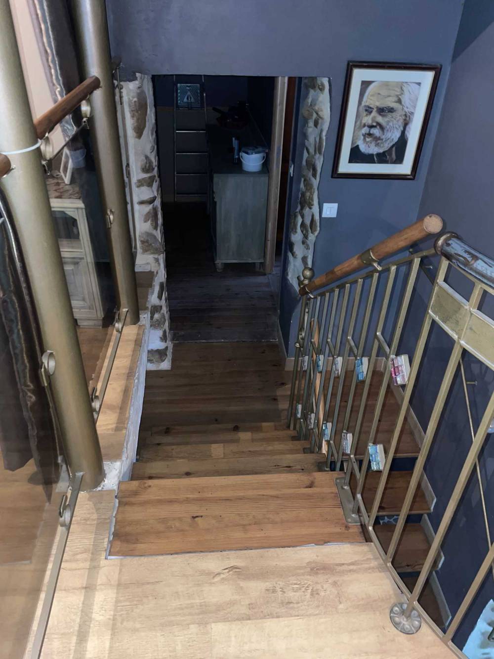R.F FER  - escalier interieur- ferronnerie