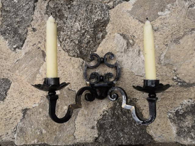 R.F FER -  ferronnerie d'art- mobilier-porte chandelle